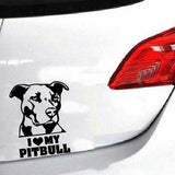 Waterproof Pitbull Dog Car Sticker Decoration