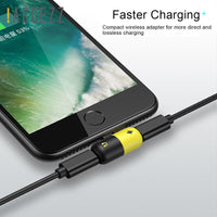 2in1 Dual Adapter Charging Splitter Headphone  Cable